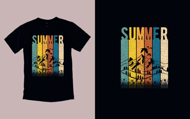 Sun-Kissed Summers, Embrace the Sunshine, Summer T-shirt Design