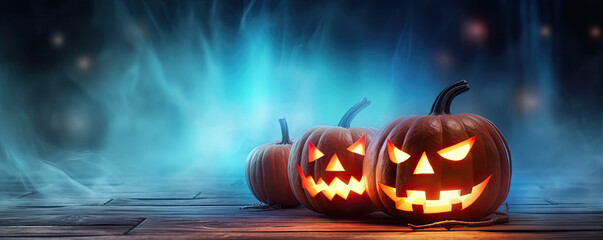 Halloween pumpkin on a dark background