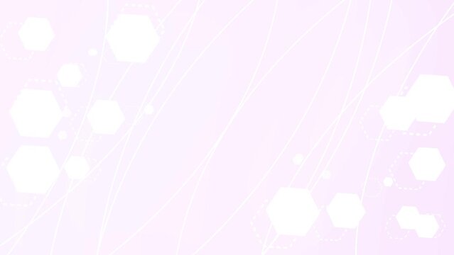 Colorful hexagons abstract geometric hi-tech motion background. 303