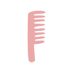 pink comb isolated element