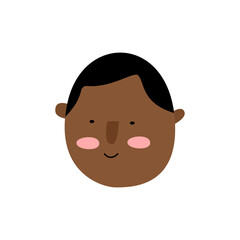 Fototapeta premium illustration of cute child face