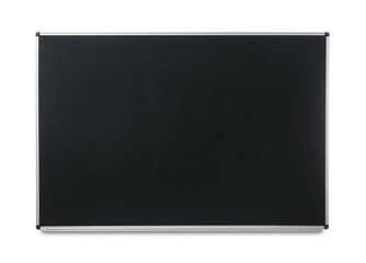 Empty black chalkboard isolated on white background