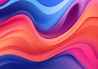 Abstract colorful wavy gradient background smooth color