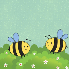 bee and flower
