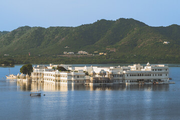 lake palace in white city, udaipur, rajasthan, india