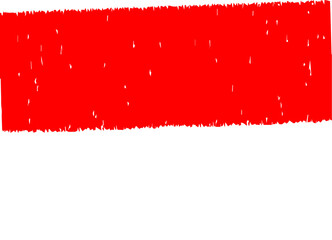 Aesthetic Indonesian Flag in Chalk Scratch