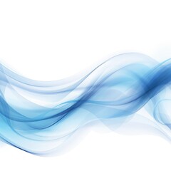 Fototapeta premium Abstract blue and white wave background. AI Generative.
