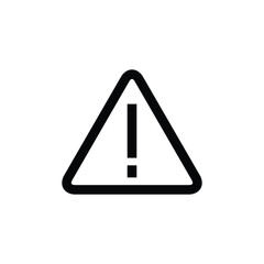 Alarm warning sign vector icon