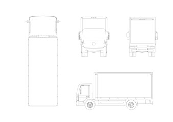 drawing of a car truck 