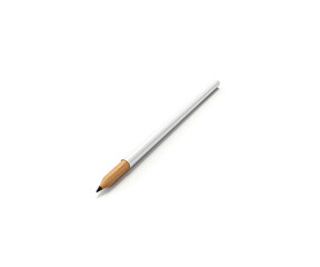 a pencil taken on a white background , simple,  white background, side view