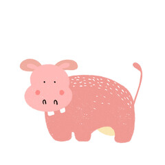 Hand drawn hippopotamus Illustration