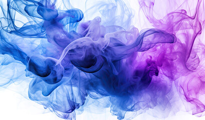 abstract colorful smoke,black and blue smoke abstract illustration in the style,smoke on white background