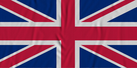 waving vector Flag of United Kingdom