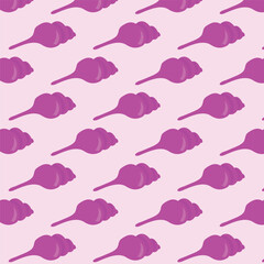 Pink Shell Seamless Pattern Fabulous Background