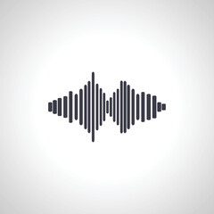 music equalizer icon. Sound, audio wave icon