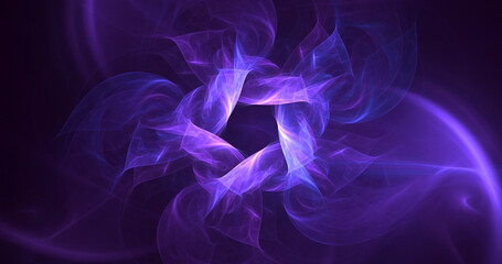 3D rendering abstract multicolor technology fractal light background