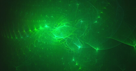 3D rendering abstract colorful fractal light background