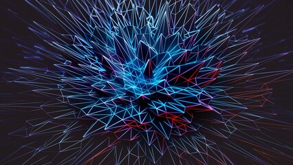 abstract art of explosion generated Ai