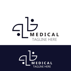 Medical logotype health care design illustration template
