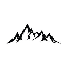 Mountain Logo, Nature Landscape View Design, Climbers And Adventure, Template Illustration