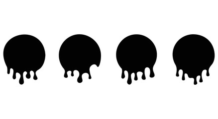 Dripping paint flowing down vector background. Art liquid drips. Vector illustration.