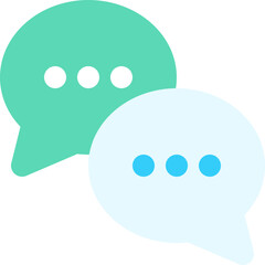 communication skill flat icon