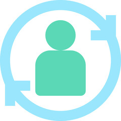 willing to change skill flat icon