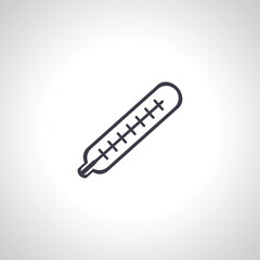 medical thermometer isolated icon. thermometer icon