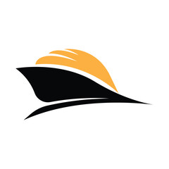 Cargo Ship Logo Design, Ocean Transportation Vector, And Cruise Ship, Cargo, Logistics, Sailing School, Speedboat