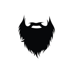 Beard Logo Design, Male Face Appearance Vector, For Babershop, Hair, Appearance, Brand Label