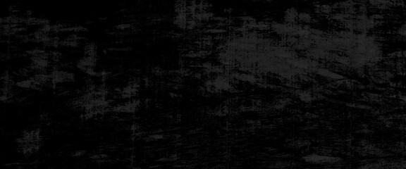 Obraz na płótnie Canvas Black wood texture with natural pattern, black dark wooden background, wooden structural black background. Top view. Free space.