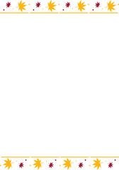 Maple Leaf Fall Theme Border Frame 3