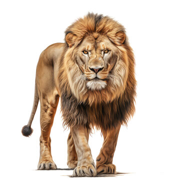 Lion isolated on transparent background . Generative AI © sanong