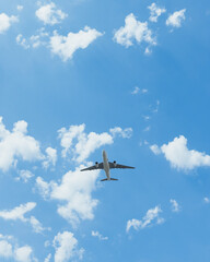 Fototapeta na wymiar commercial airliner in the sky