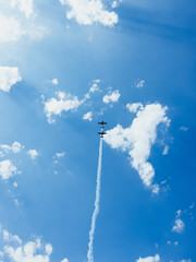 aerobatic aircraft in the sky