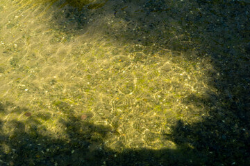 Abstract view to water movement