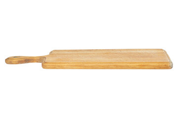 wooden kitchen board, isolated from the background, space for an object