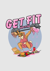 Get Fitt Fun Cartoon
