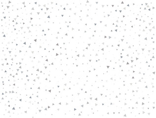 Birthday Silver Triangular Confetti