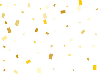 Bright Modern Pattern with Golden Rectangle Confetti.