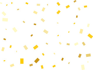 Bright Modern Pattern with Golden Rectangle Confetti.