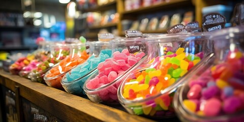 Fototapeta na wymiar colorful candies in the market