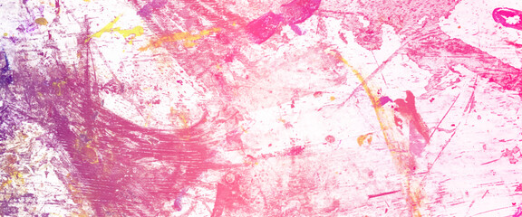 Naklejka na ściany i meble Modern impressionism technique, wall poster print template, abstract painting art, hand drawn by dry brush of paint background texture, abstract colorful oil painting canvas background, multi colored.