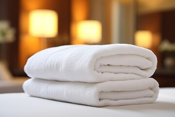 Obraz na płótnie Canvas towels in a spa