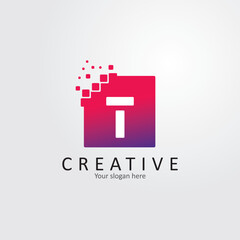 Letter T Logo. T Letter Design Vector