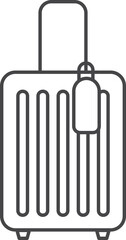 luggage Travel element line icon.