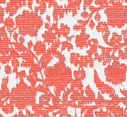 Hand paint abstract digital tropical paisley florals seamless pattern in vector floral abstract print. Creative collage Fashionable template for design
