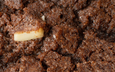 Chocolate Cookies Texture Background, Brown Biscuit Bumpy Cracked Surface, Cocoa Cake Pattern