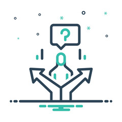 Mix icon for decisions