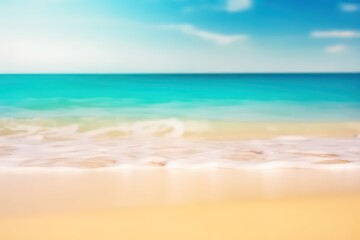 Fototapeta na wymiar Abstract blur defocused background. Tropical summer sea beach